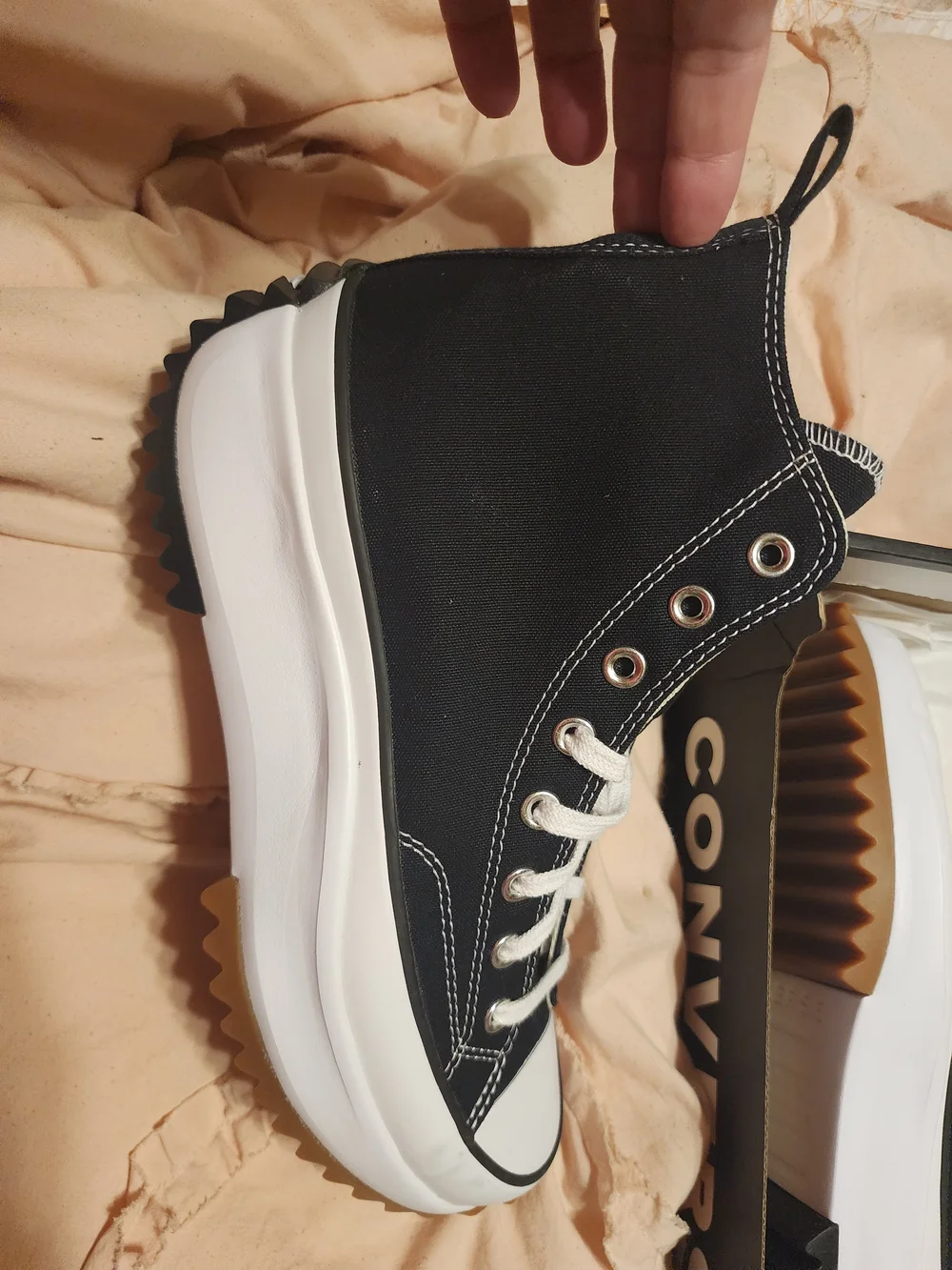 Converse Black Elevated Platform Canvas Sneaker - Picture 2 of 4